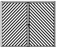 Šikmé Garážová vrata dvoukřídlá