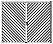 Šikmé Garážová vrata dvoukřídlá