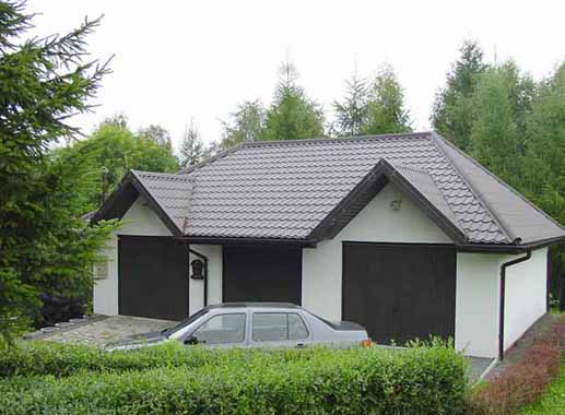 Výklopná vrata, barva RAL 8014 Výklopná vrata, barva RAL 8014